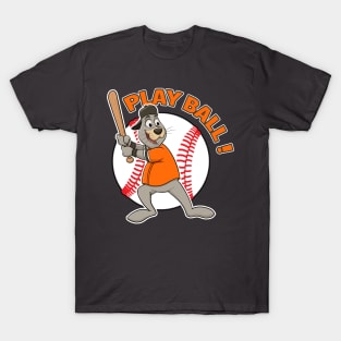 Play Ball! San Fransisco Giants Baseball Mascot Lou Seal T-Shirt